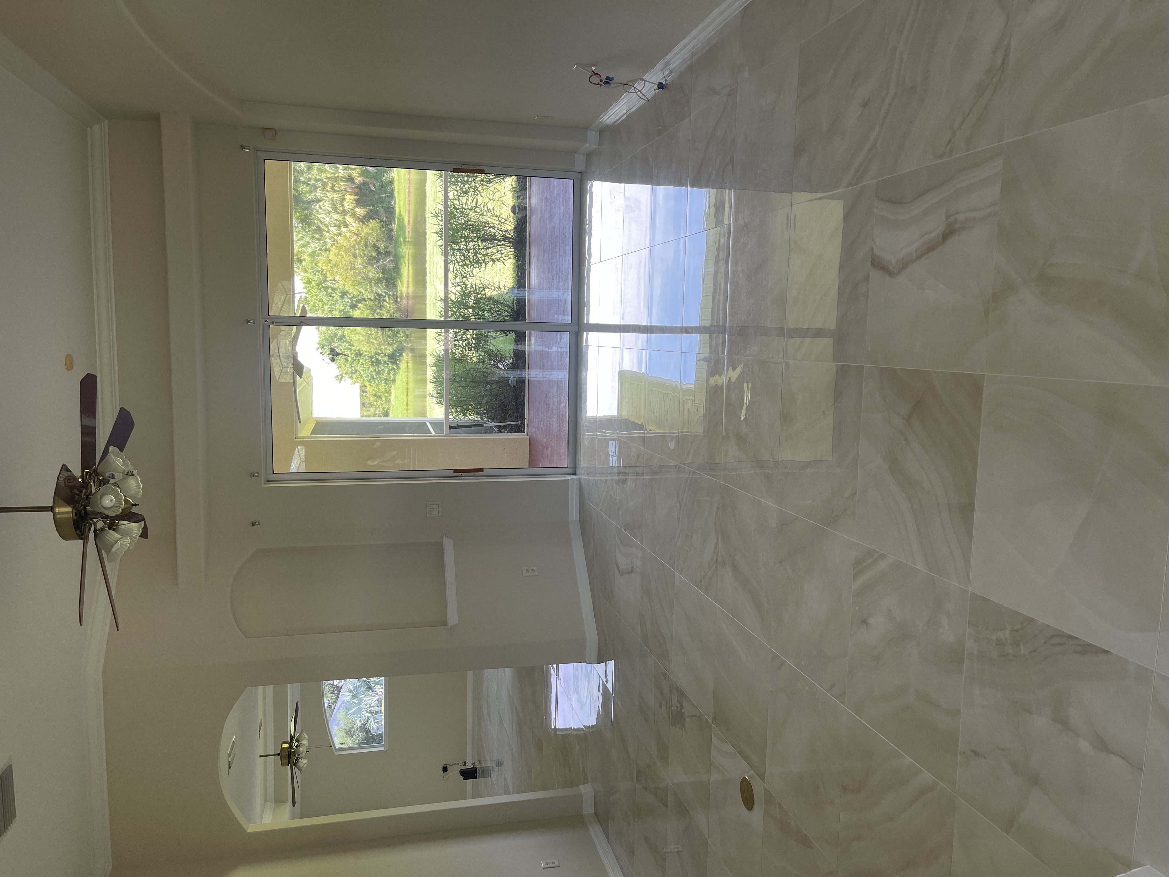 New flooring installation in interior room